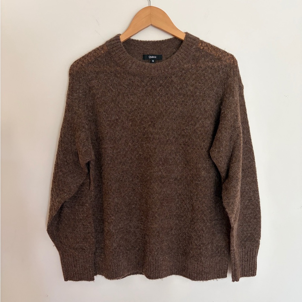 Quince Baby Alpaca Wool Crewneck Sweater